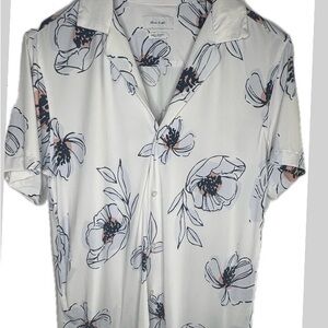 Men Porter and Ash Short-Sleeve Button-Down Shirt Sz S Bin E
